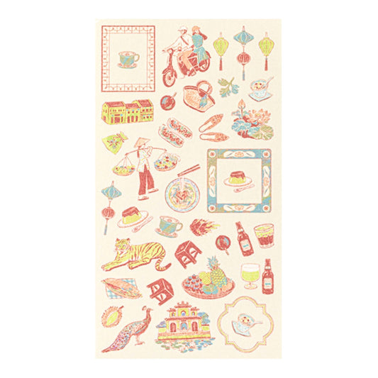 MIDORI - Country Motif - Vietnam Stickers