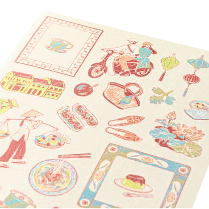 MIDORI - Country Motif - Vietnam Stickers