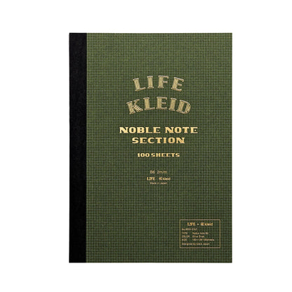 LIFE - kleid - Noble Note - Notebook - Section - Grid / Graph - 2mm - B6 - Olive