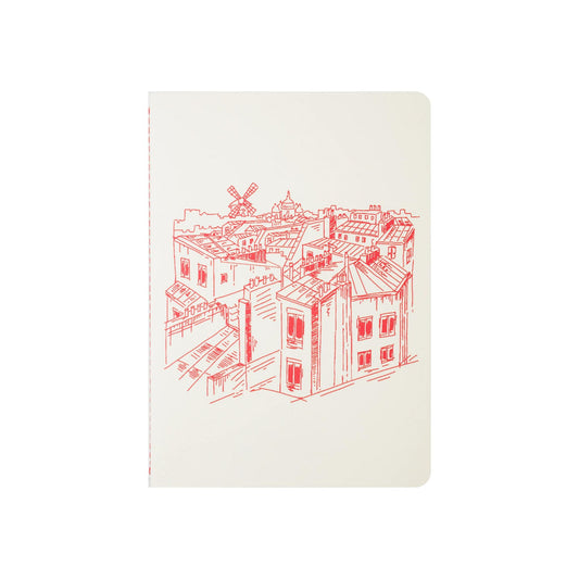 Jacques Herbin - The Colours of Paris A5 Lined Notebook: Moulin Rouge