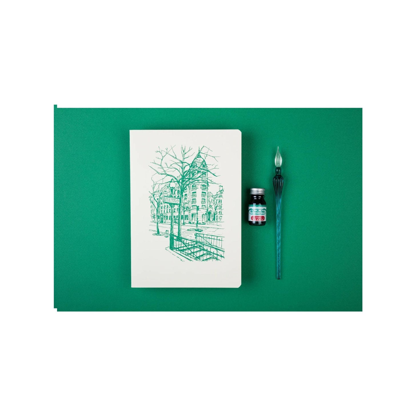 Jacques Herbin - The Colours of Paris A5 Lined Notebook: Metropolitan