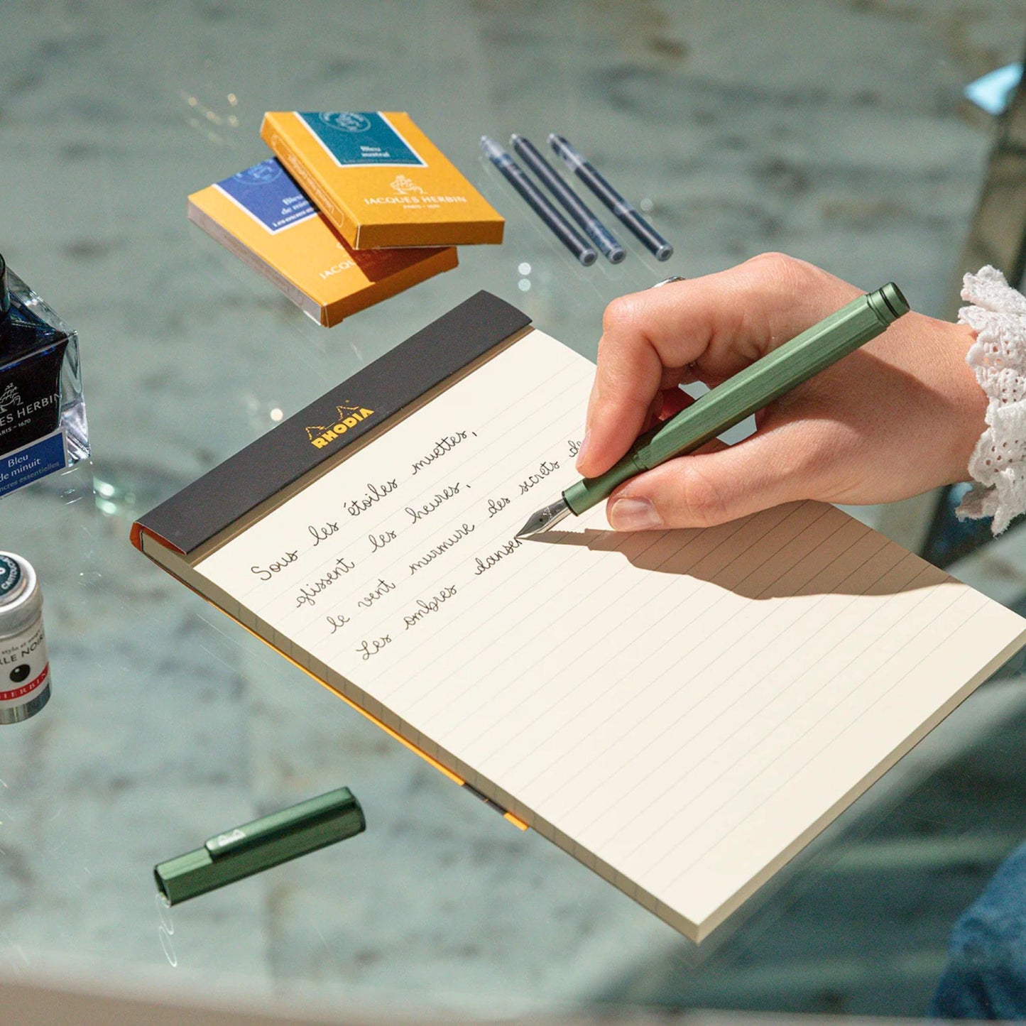 Rhodia - scRipt Fountain Pen - Medium - Sage