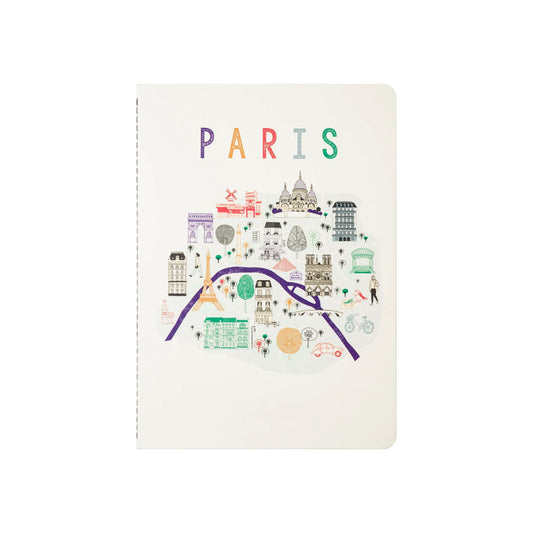 Jacques Herbin - The Colours of Paris A5 Lined Notebook: Paris Icons