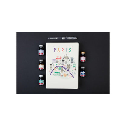 Jacques Herbin - The Colours of Paris A5 Lined Notebook: Paris Icons