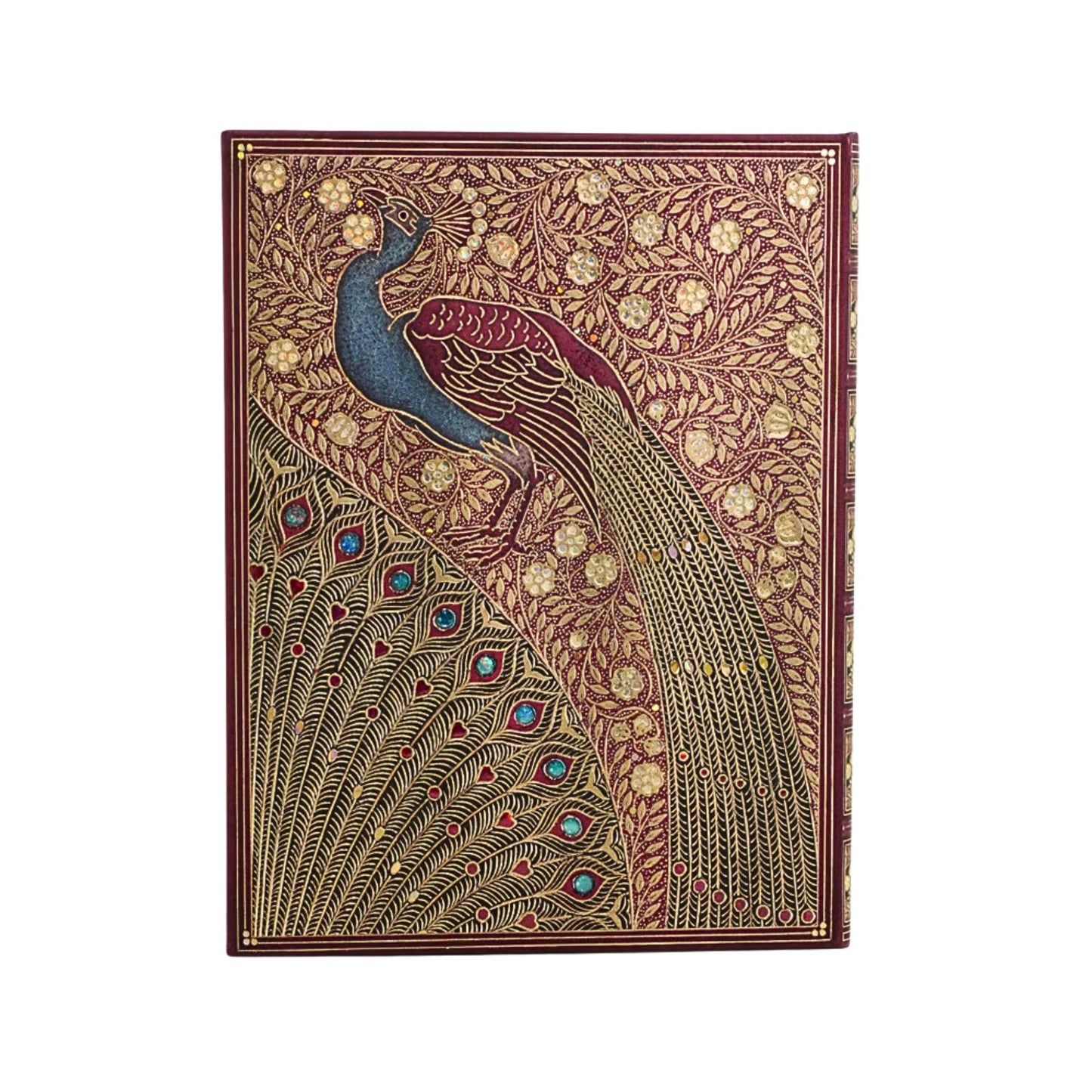 Paperblanks - 2027 Hafiz's Peacocks - Hardcover - Ultra - Vertical - 18-Month - Planner