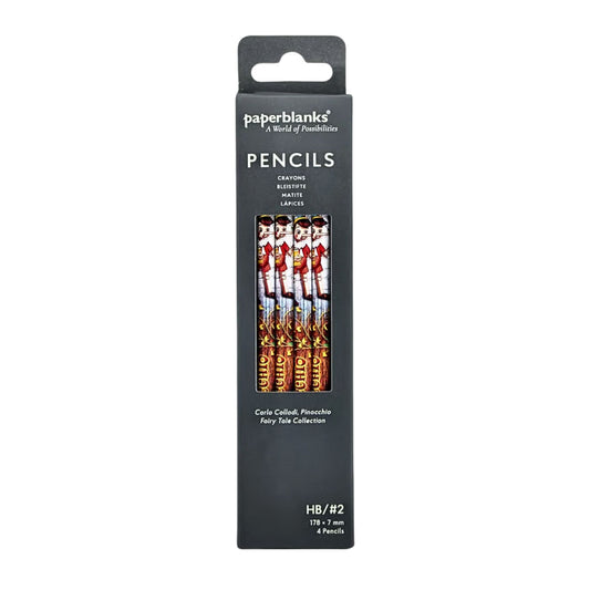 Paperblanks - Carlo Collodi - Pinocchio - #2 - HB - Pencils - 4 Pack