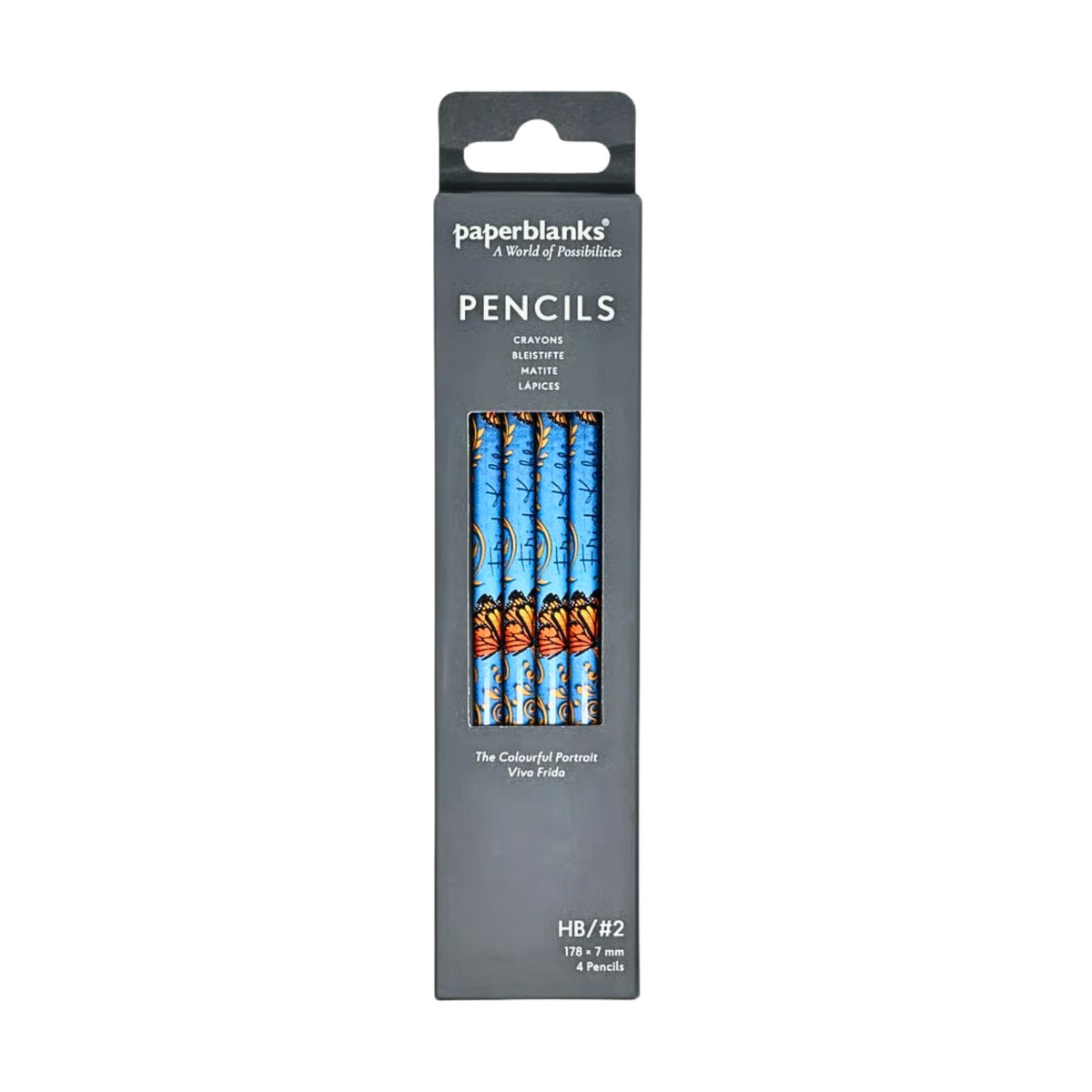Paperblanks - The Colourful Portriat - #2 - HB - Pencils - 4 Pack