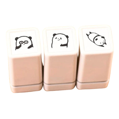 Sanby - Mini Stamps - 3-Set - Panda