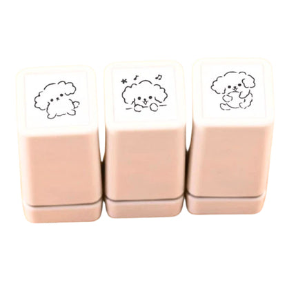 Sanby - Mini Stamps - 3-Set - Toy Poodle