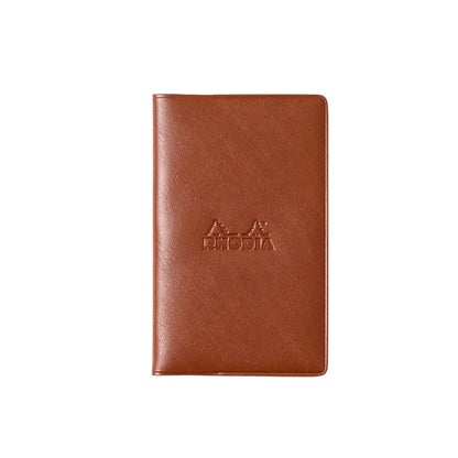 Rhodia - Cahier Notebook - PVC Cover - A7 - Grid - Brown
