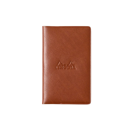 Rhodia - Cahier Notebook - PVC Cover - A7 - Grid - Brown