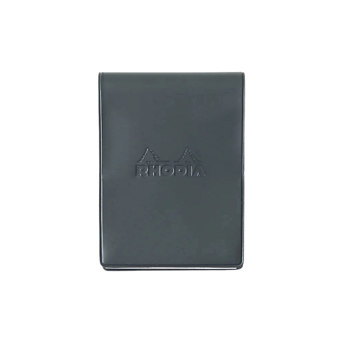 Rhodia - No.11 Top Stapled Notepad - Grid - PVC Cover - A7 - Dark Grey