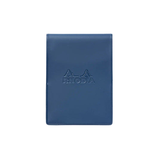 Rhodia - No.11 Top Stapled Notepad - Grid - PVC Cover - A7 - Indigo Blue