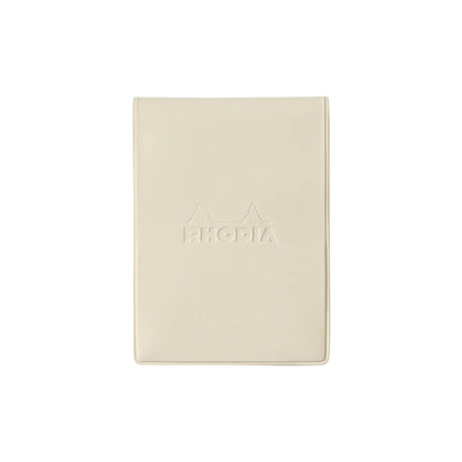 Rhodia - No.11 Top Stapled Notepad - Grid - PVC Cover - A7 - Ivory