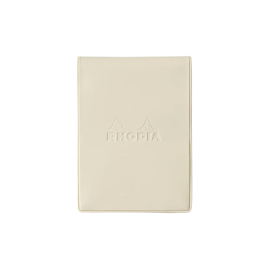 Rhodia - No.11 Top Stapled Notepad - Grid - PVC Cover - A7 - Ivory