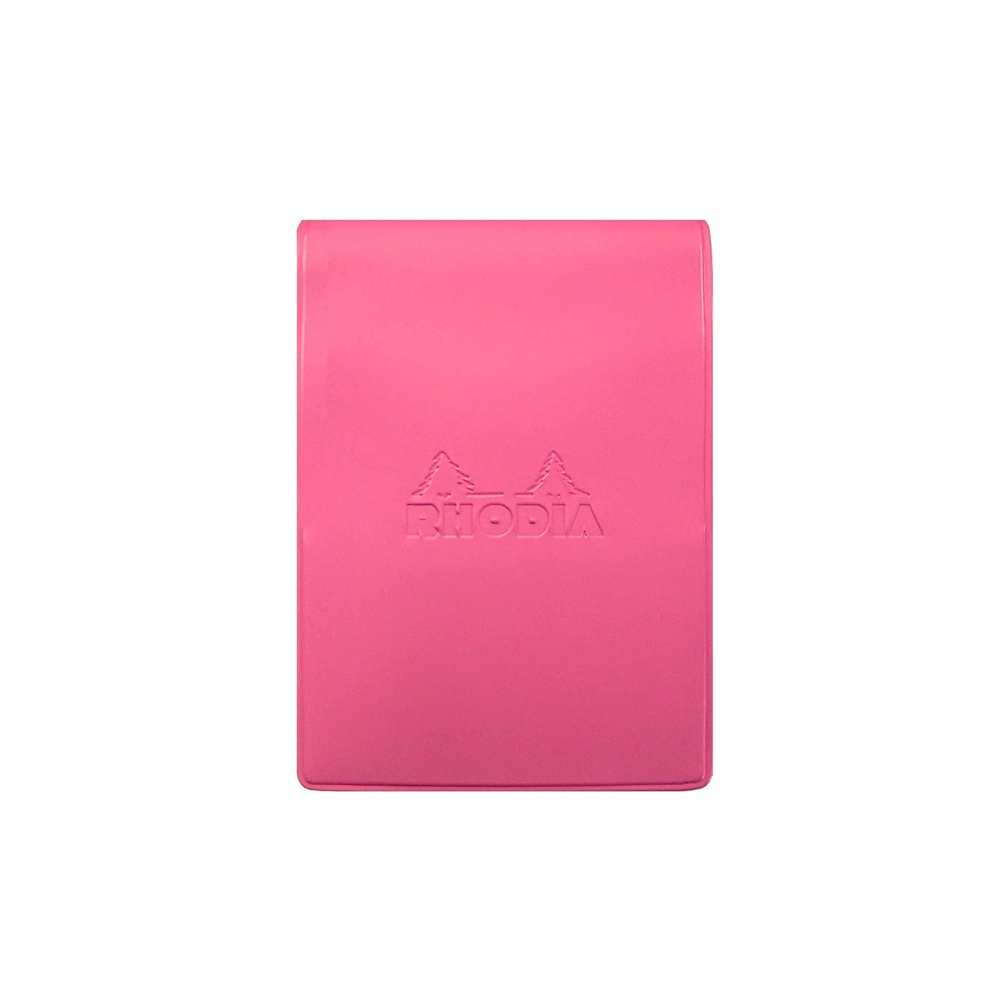 Rhodia - No.11 Top Stapled Notepad - Grid - PVC Cover - A7 - Pink