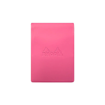 Rhodia - No.11 Top Stapled Notepad - Grid - PVC Cover - A7 - Pink