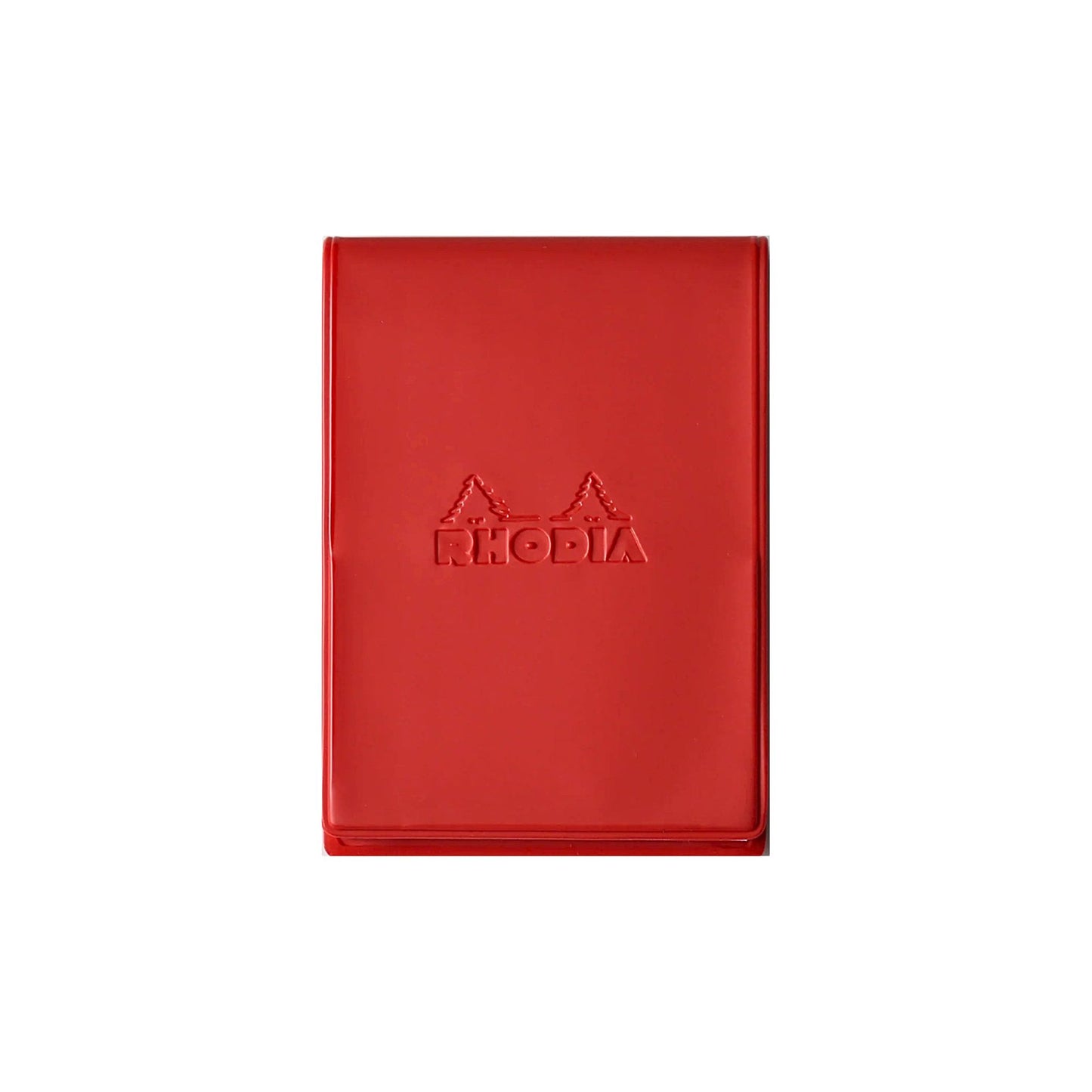 Rhodia - No.11 Top Stapled Notepad - Grid - PVC Cover - A7 - Red