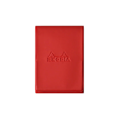 Rhodia - No.11 Top Stapled Notepad - Grid - PVC Cover - A7 - Red