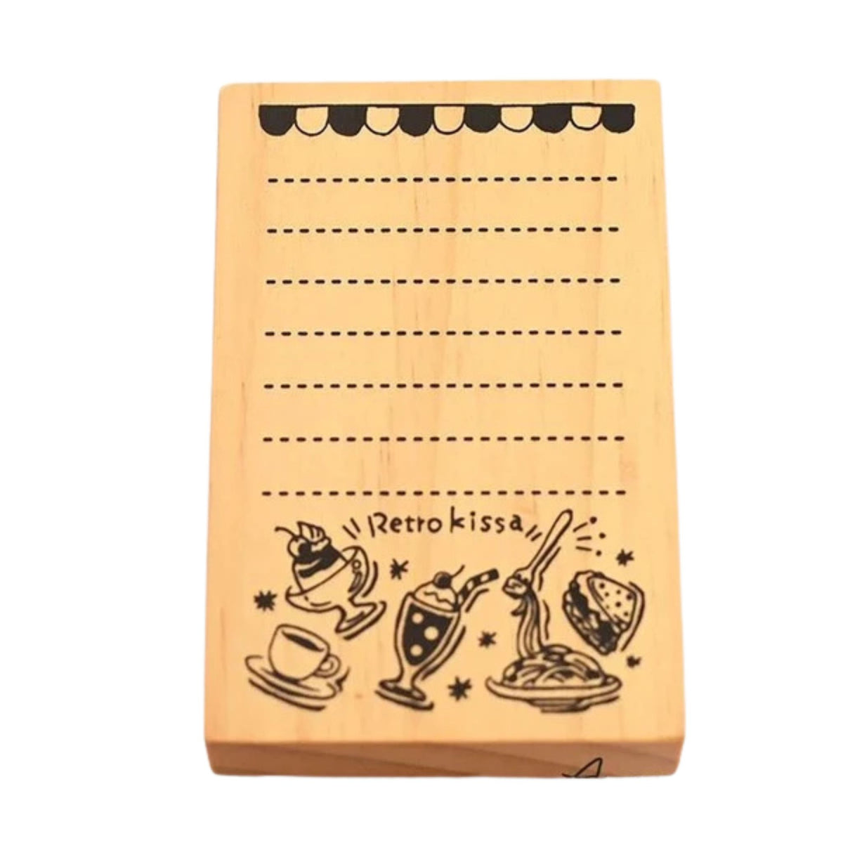 Sanby - Rubber Stamp - Memo - Retro Coffee Shop
