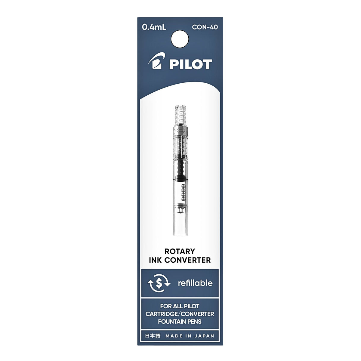 PILOT - Fountain Pen - Rotary - Ink Converter - 0.4ml