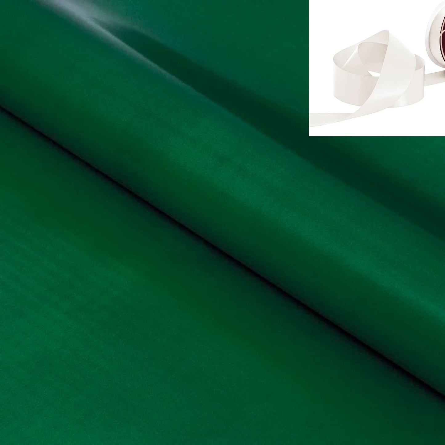 Gift Wrapping - Gloss Hunter Green with Ribbon (10 Ribbon Options)
