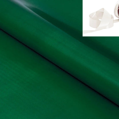 Gift Wrapping - Gloss Hunter Green with Ribbon (10 Ribbon Options)