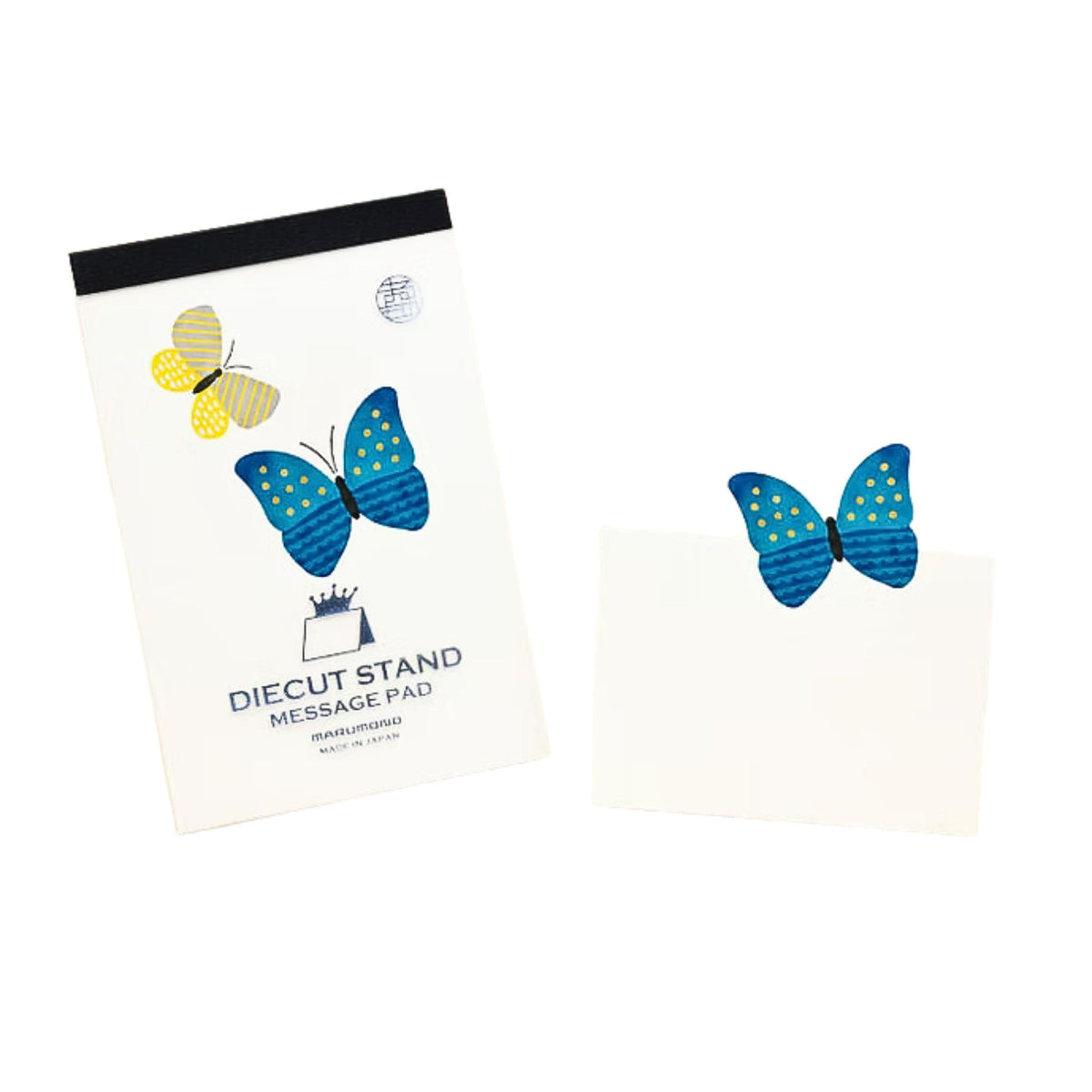 MARUMONO - Diecut Stand - Message Pad - Butterfly