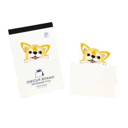 MARUMONO - Diecut Stand - Message Pad - Chihuahua
