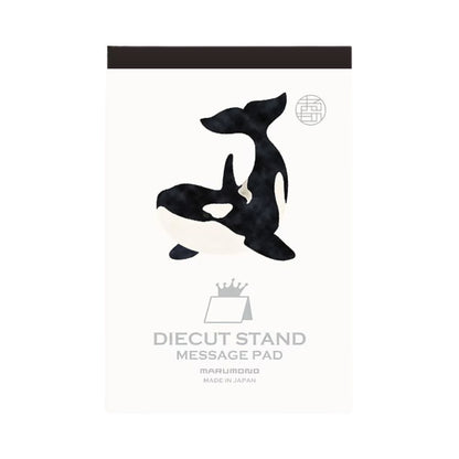 MARUMONO - Diecut Stand - Message Pad - Orca