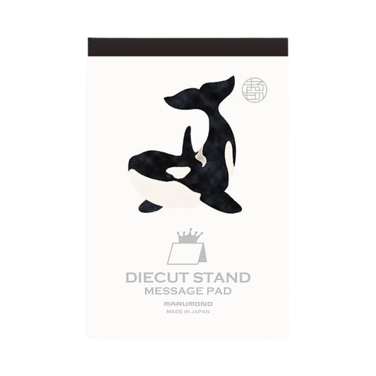 MARUMONO - Diecut Stand - Message Pad - Orca