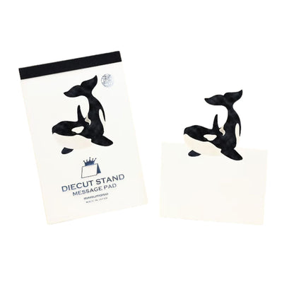 MARUMONO - Diecut Stand - Message Pad - Orca