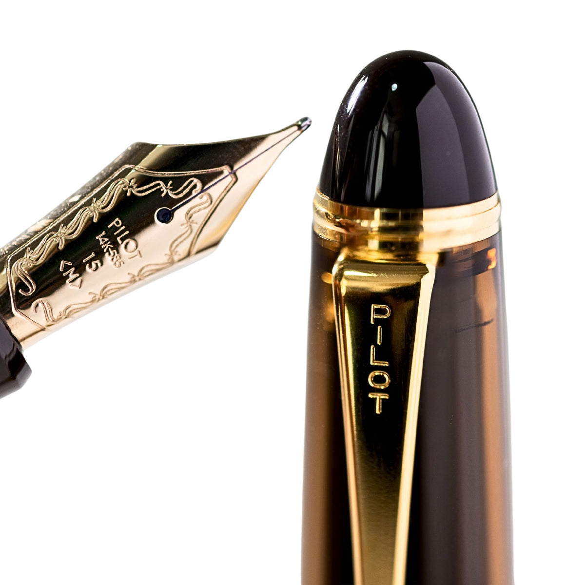 PILOT - CUSTOM 823 - Gift Set - Fountain Pen + Ink - Amber - Medium