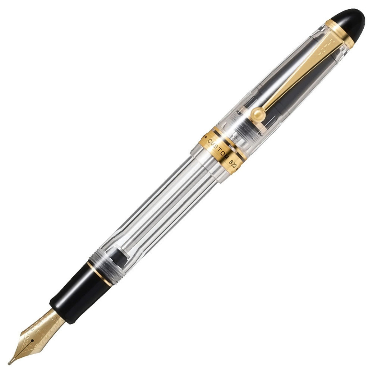 PILOT - CUSTOM 823 - Gift Set - Fountain Pen + Ink - Clear - Medium