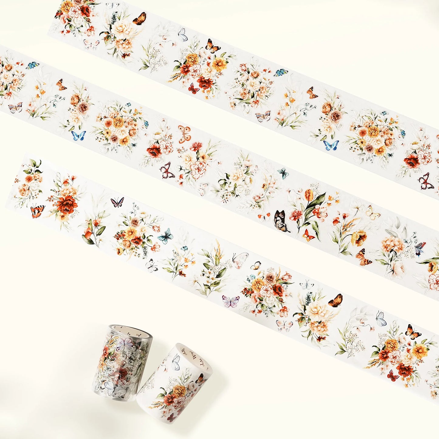 WT - Floral Wave Wide Washi/PET Tape