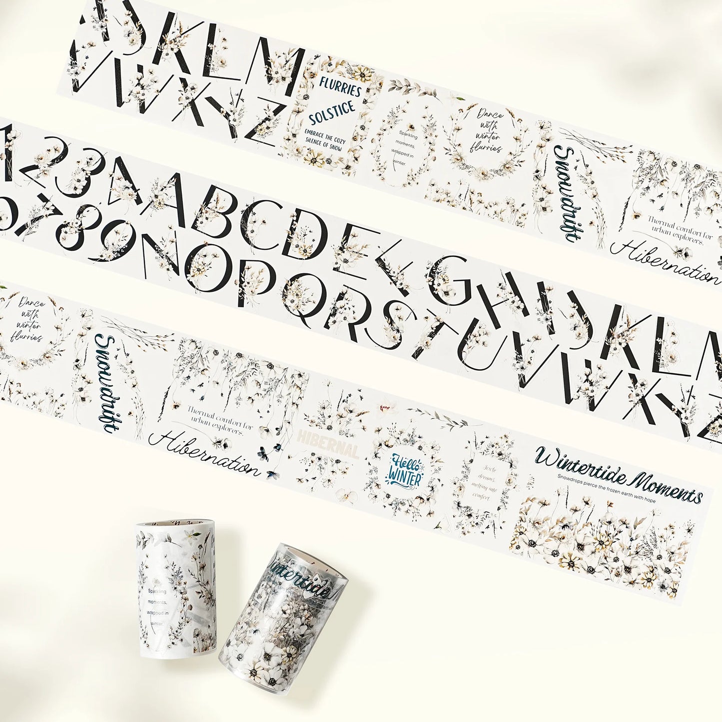 WT - Frosted Letters Wide Washi/PET Tape