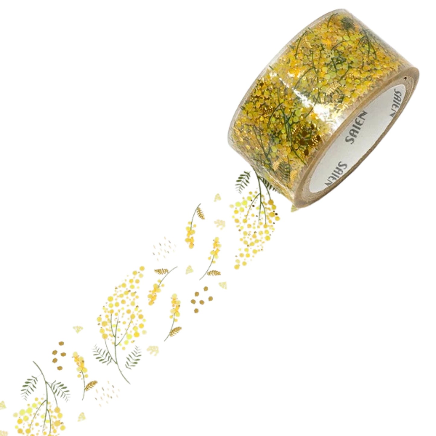 SAIEN - PET - Clear Tape - Gold Foil- Mimosa