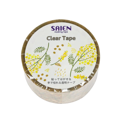 SAIEN - PET - Clear Tape - Gold Foil- Mimosa