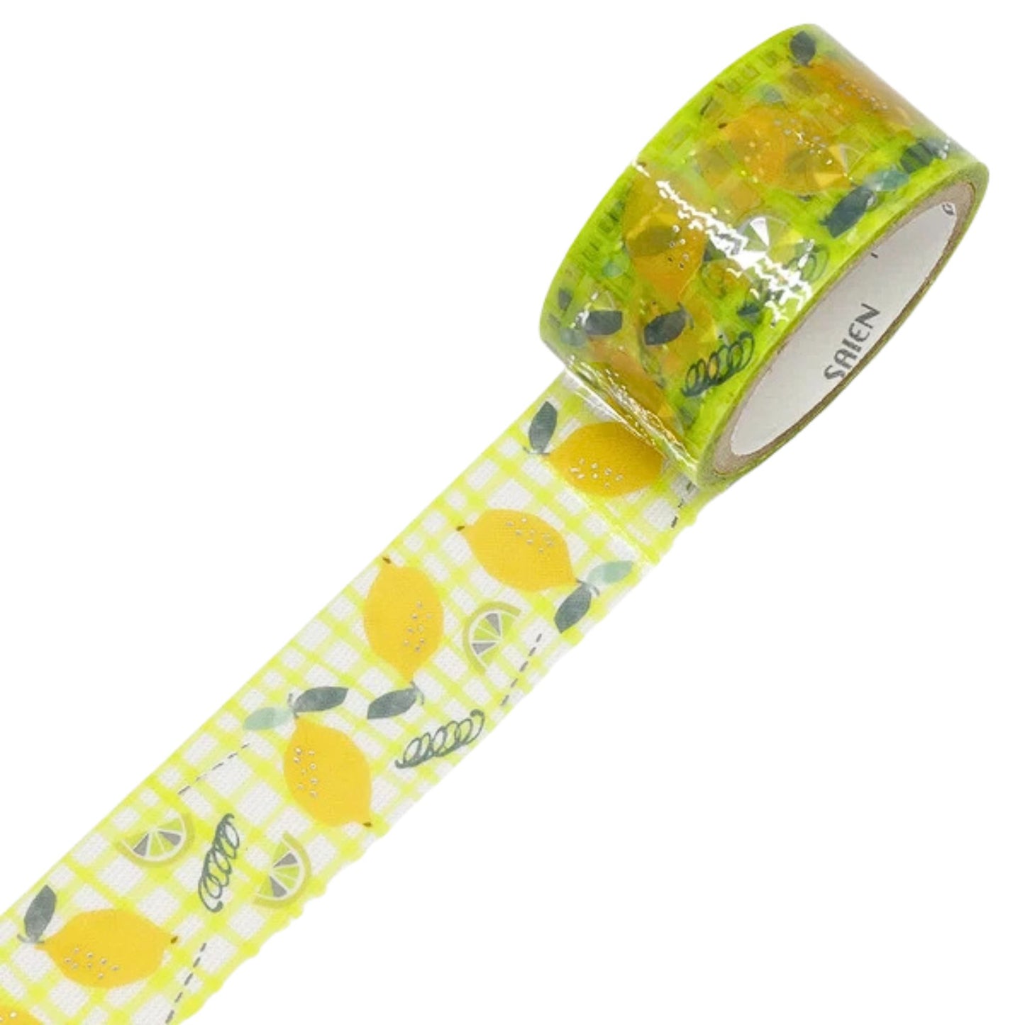 SAIEN - PET - Clear Tape - Silver Foil- Lemon