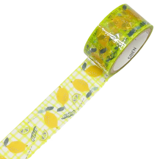 SAIEN - PET - Clear Tape - Silver Foil- Lemon