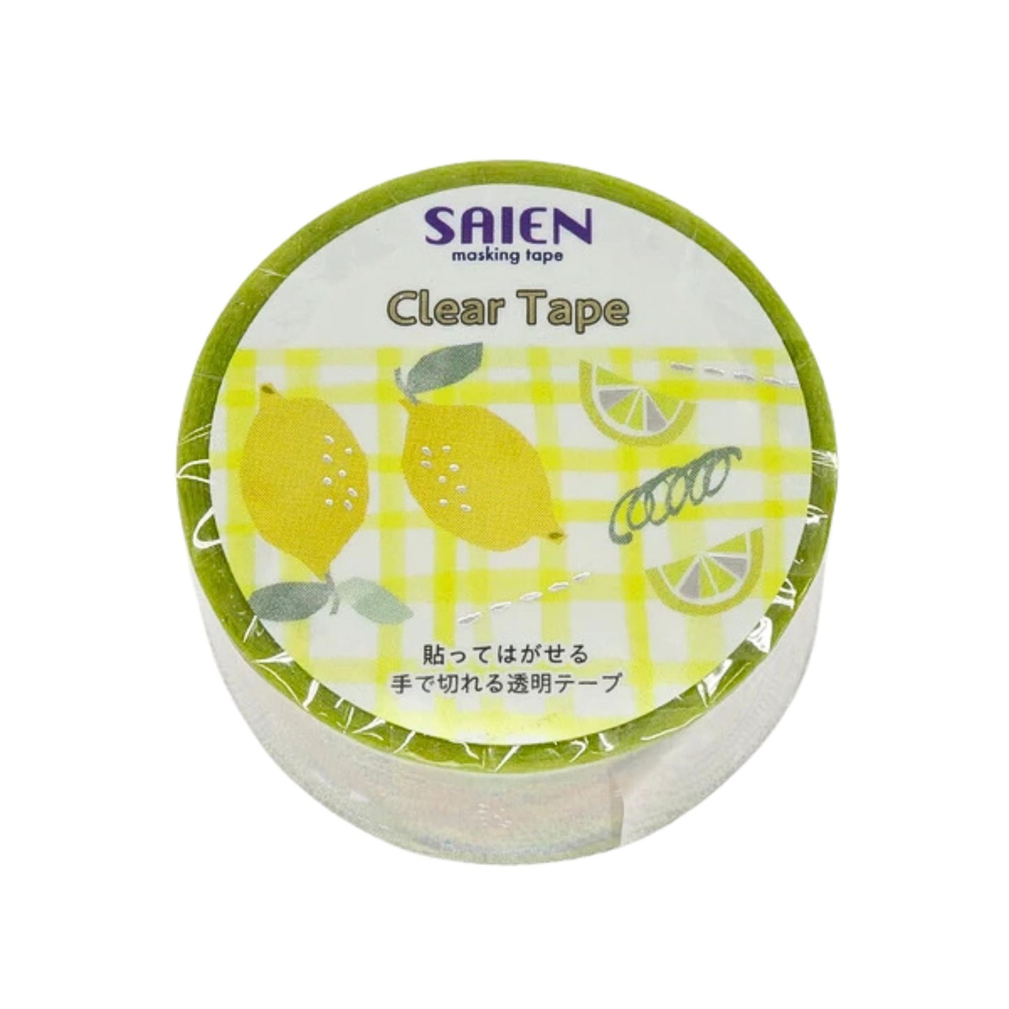 SAIEN - PET - Clear Tape - Silver Foil- Lemon