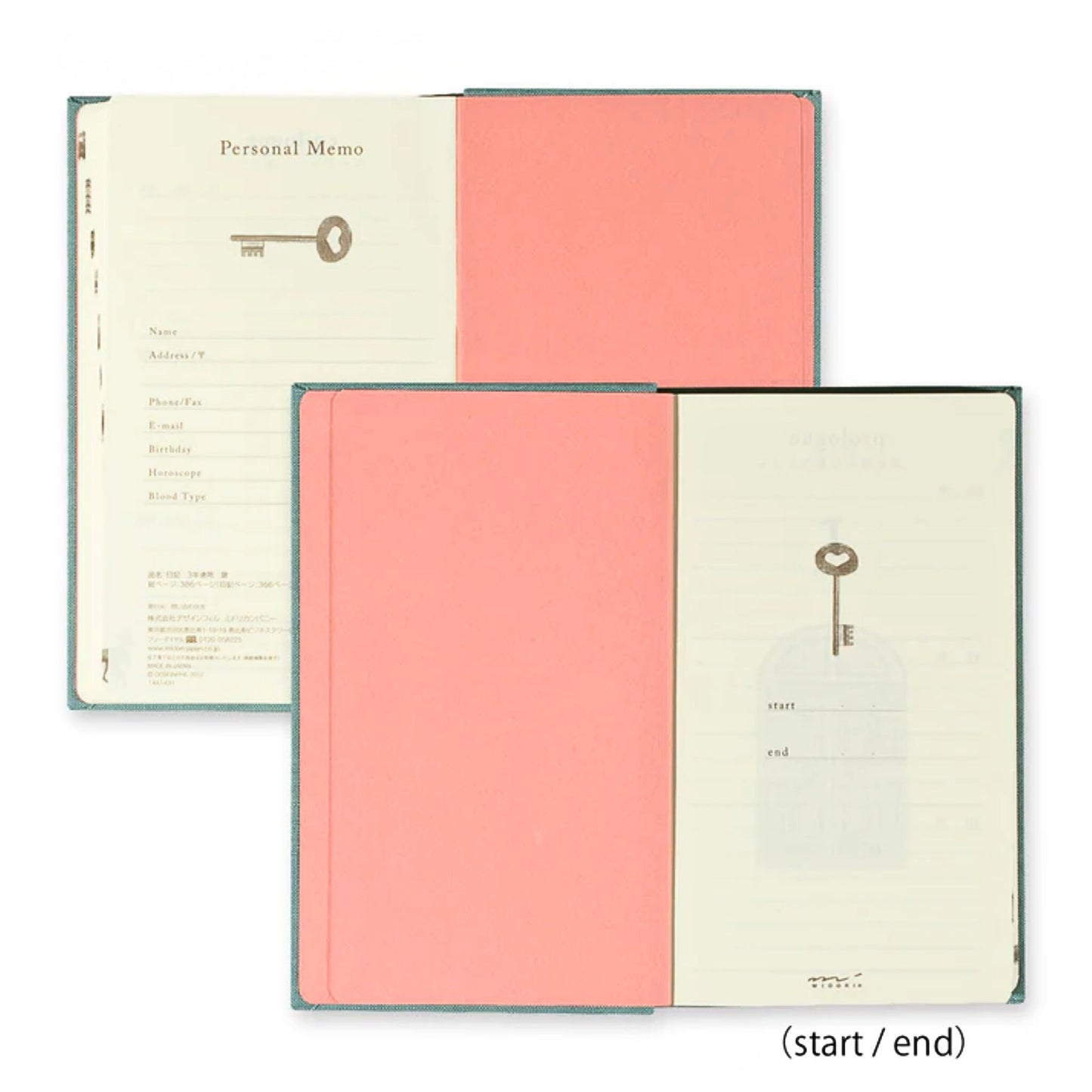MIDORI - 3 Year Gate Diary - Blue