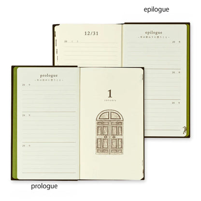 MIDORI - 3 Year Gate Diary - Brown