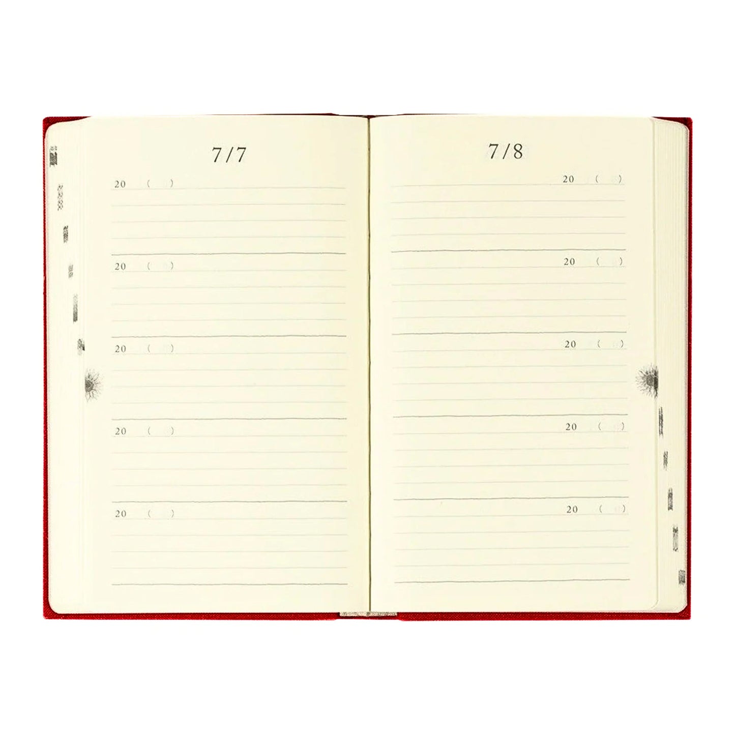 MIDORI - 5 Year Gate Diary - Red