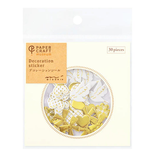 MIDORI - Paper Craft Museum 3D Motif Stickers: Happy