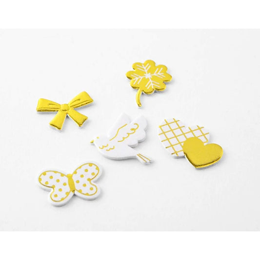 MIDORI - Paper Craft Museum 3D Motif Stickers: Happy