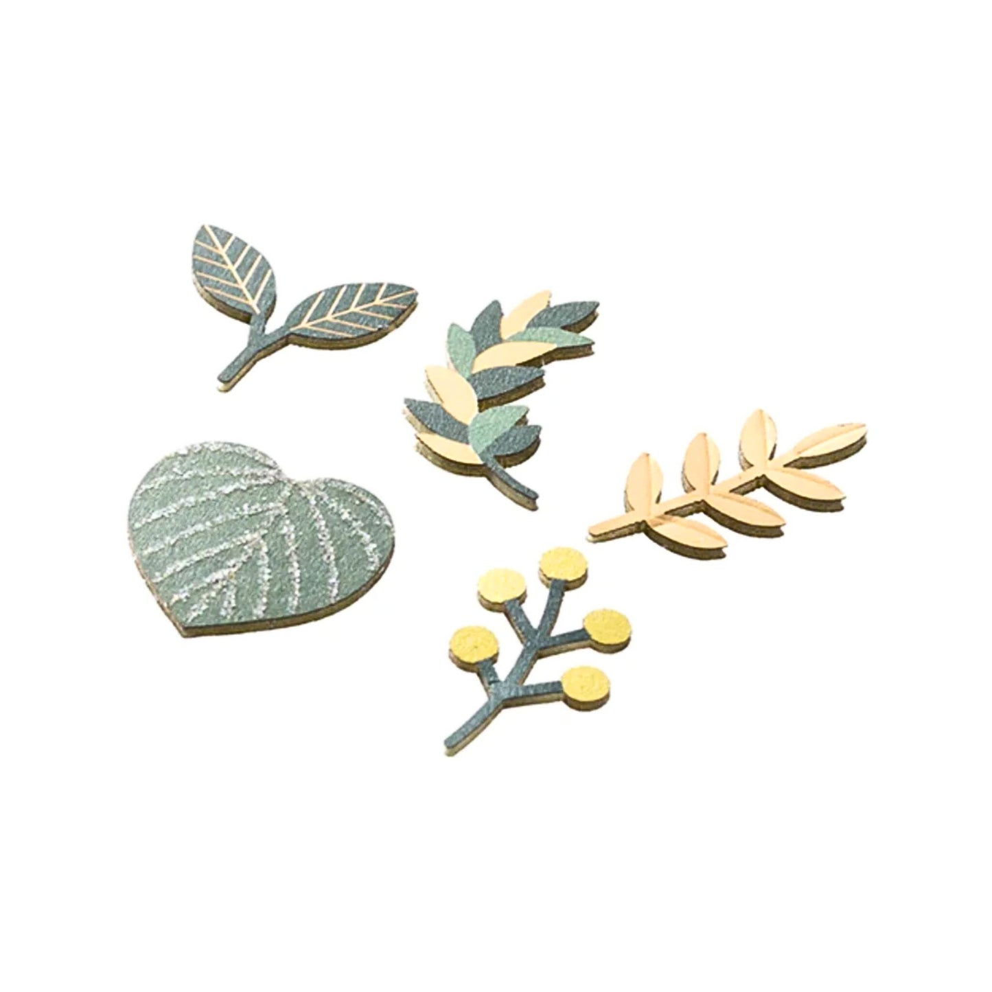 MIDORI - Paper Craft Museum 3D Motif Stickers: Leaf