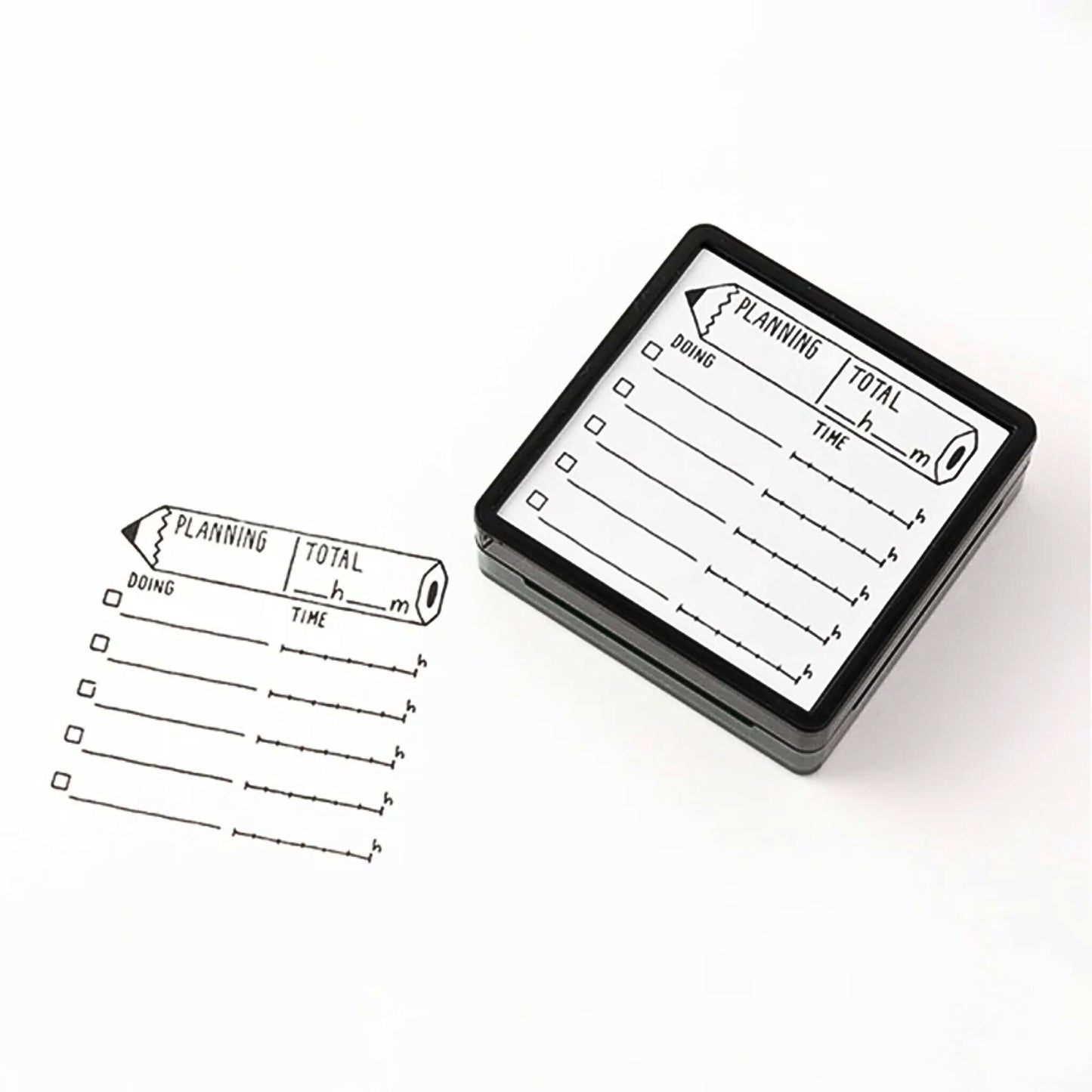 MIDORI - Self-Inking, Paintable Stamp: Planning