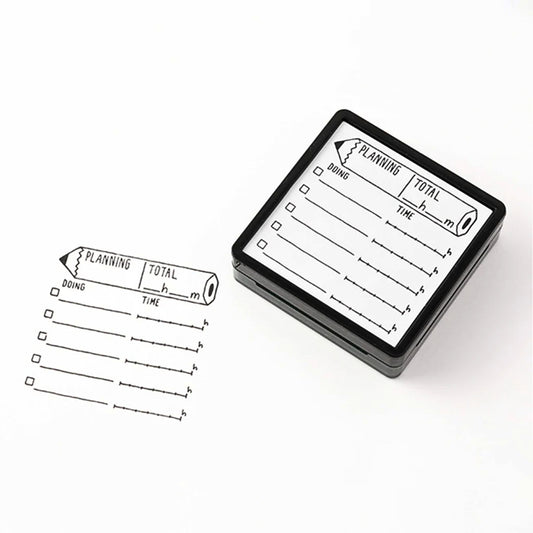 MIDORI - Self-Inking, Paintable Stamp: Planning