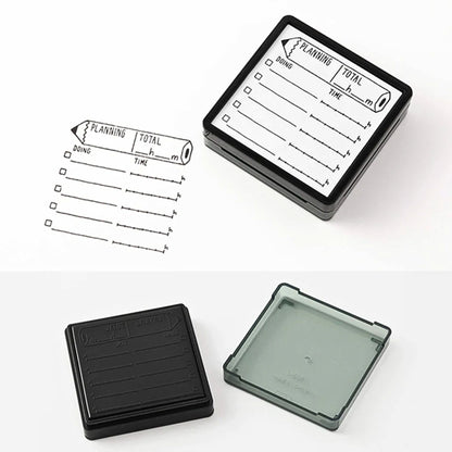 MIDORI - Self-Inking, Paintable Stamp: Planning